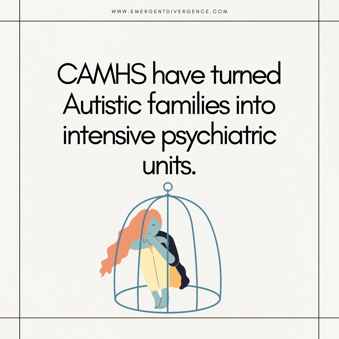CAMHS have turned Autistic families into intensive psychiatric units.