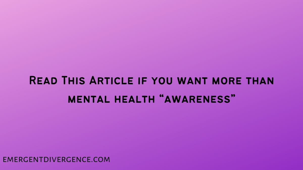 Challenging Mental Health Awareness Week for Autistic People