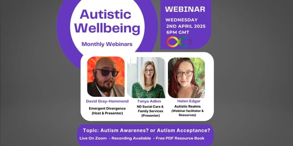 Upcoming Autism Acceptance Webinar!